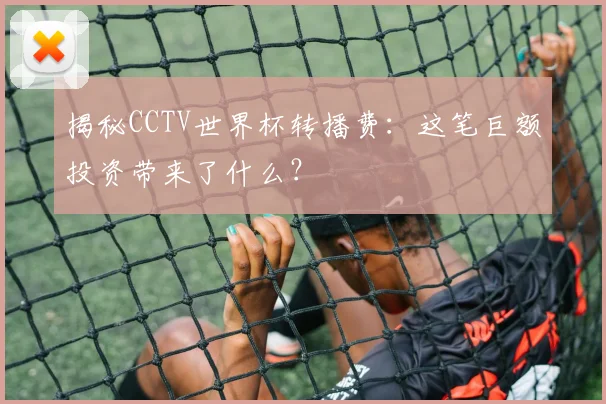揭秘CCTV世界杯转播费：这笔巨额投资带来了什么？